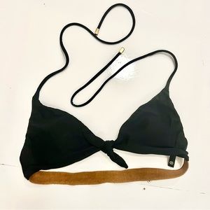 VIX swimwear bikini top, real leather strap M